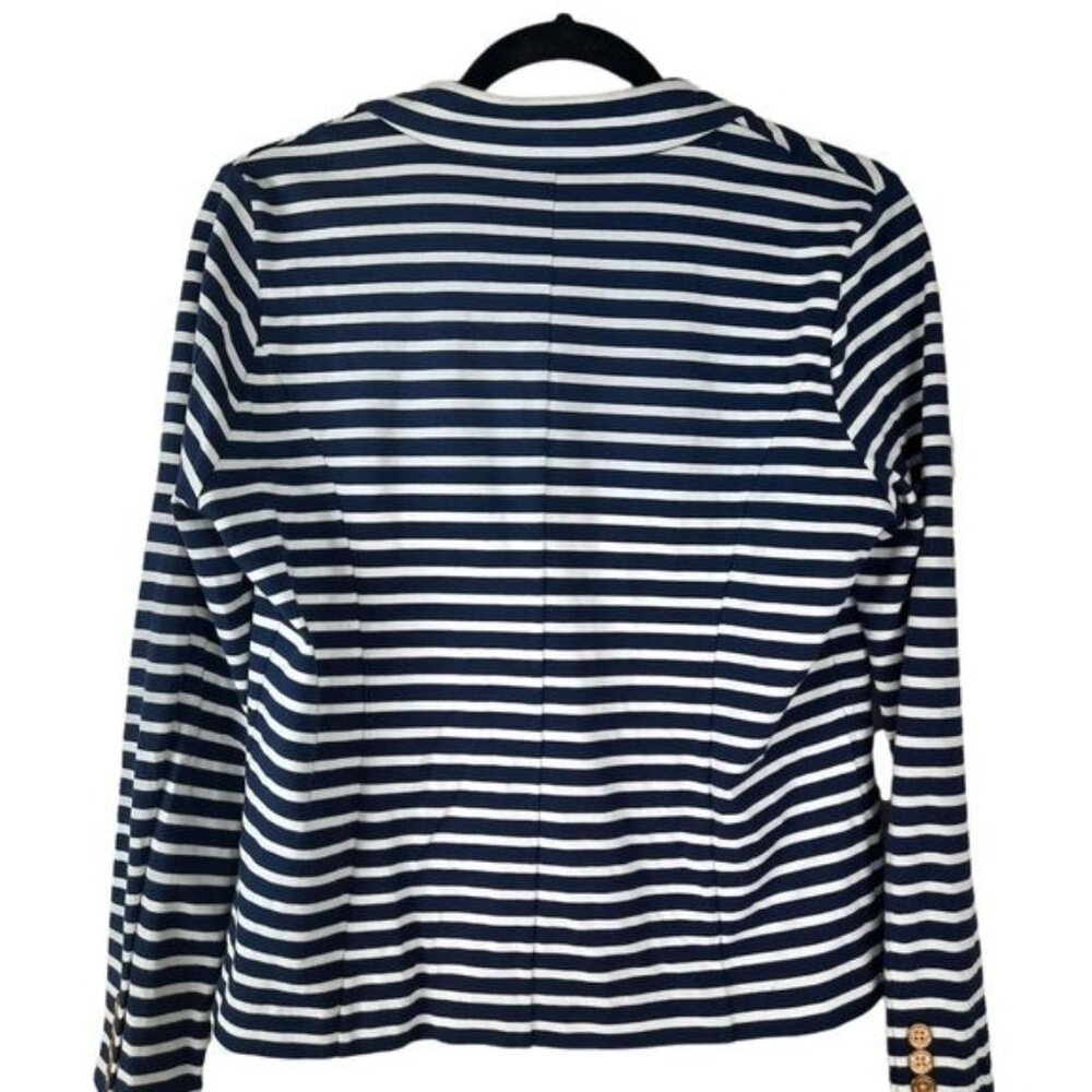 Lauren Ralph Lauren Nautical Stripped Cotton Blazer - Picture 6 of 16